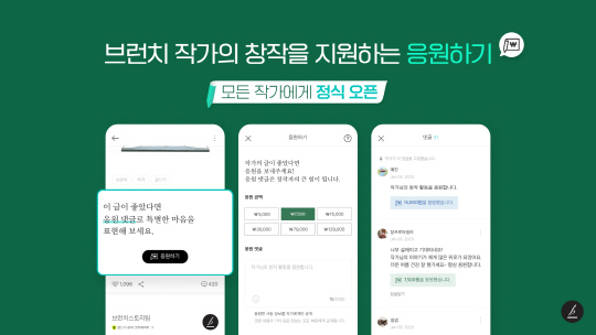 카카오 다음CIC가 운영하는 '브런치스토리'의 창작자 후원 모델이 정식 오픈됐다. 카카오 제공